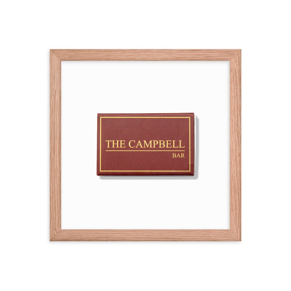 The Campbell Bar Matchbox Framed Print - Liza Pruitt