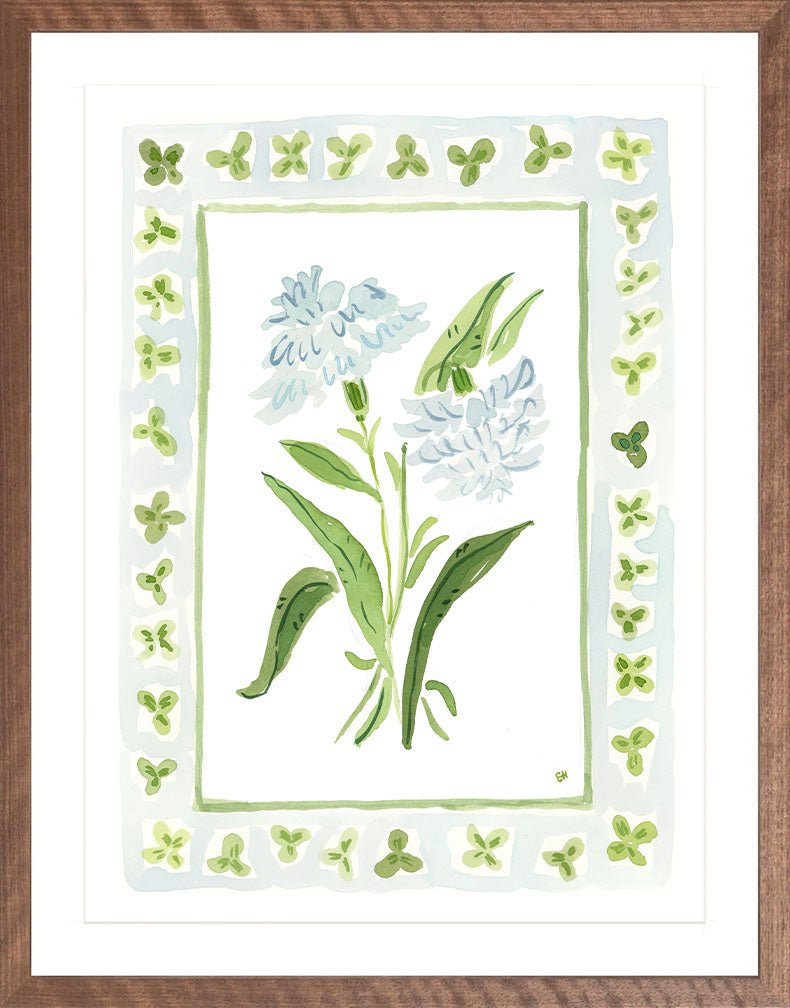 The "Clover Charms" Watercolor Fine Art Print, Flower Charm Series - Liza Pruitt