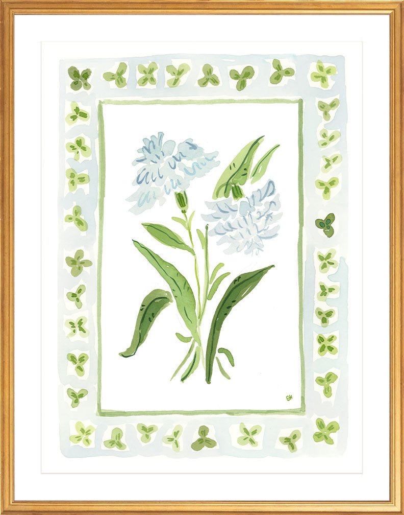 The "Clover Charms" Watercolor Fine Art Print, Flower Charm Series - Liza Pruitt