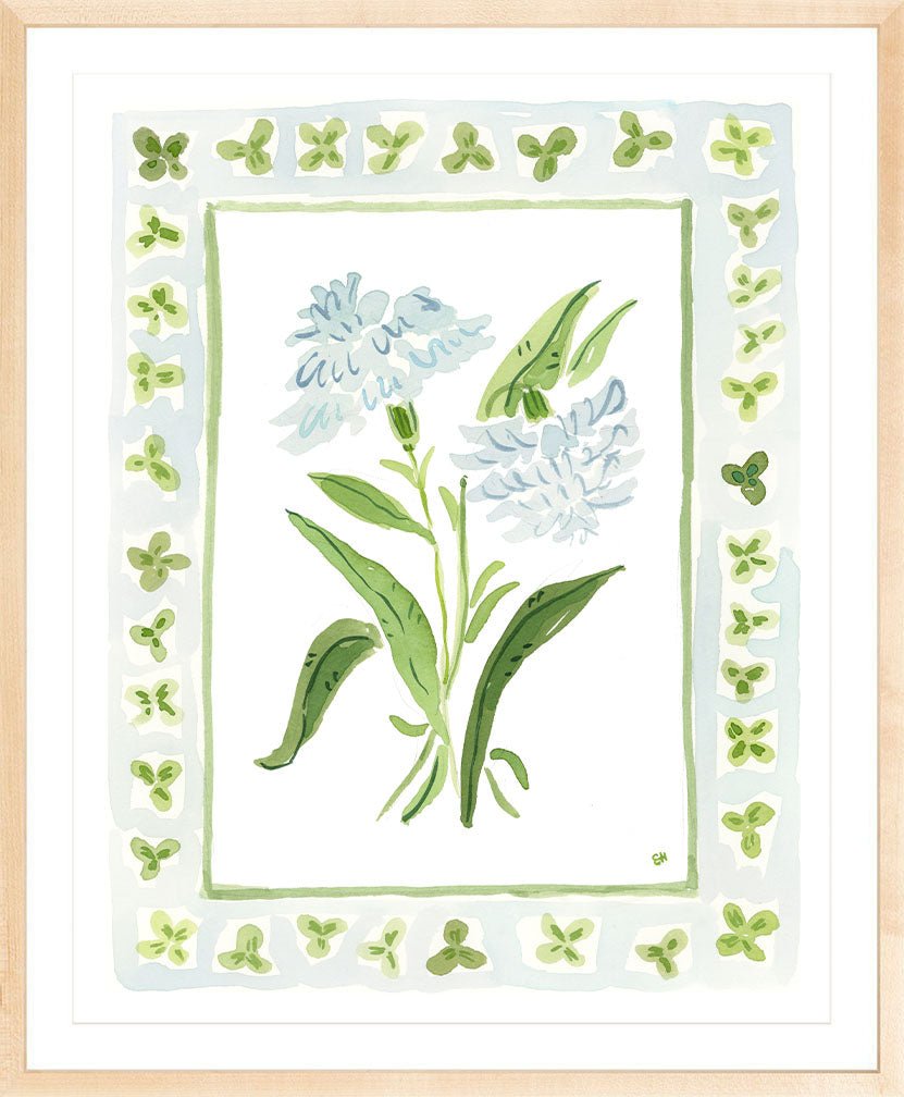 The "Clover Charms" Watercolor Fine Art Print, Flower Charm Series - Liza Pruitt