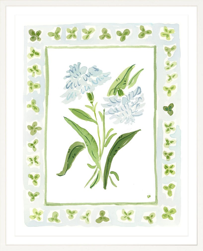 The "Clover Charms" Watercolor Fine Art Print, Flower Charm Series - Liza Pruitt