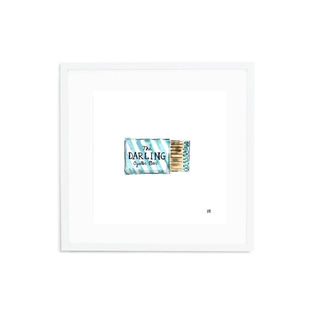 The Darling Oyster Bar Charleston Matchbox Fine Art Print - Liza Pruitt