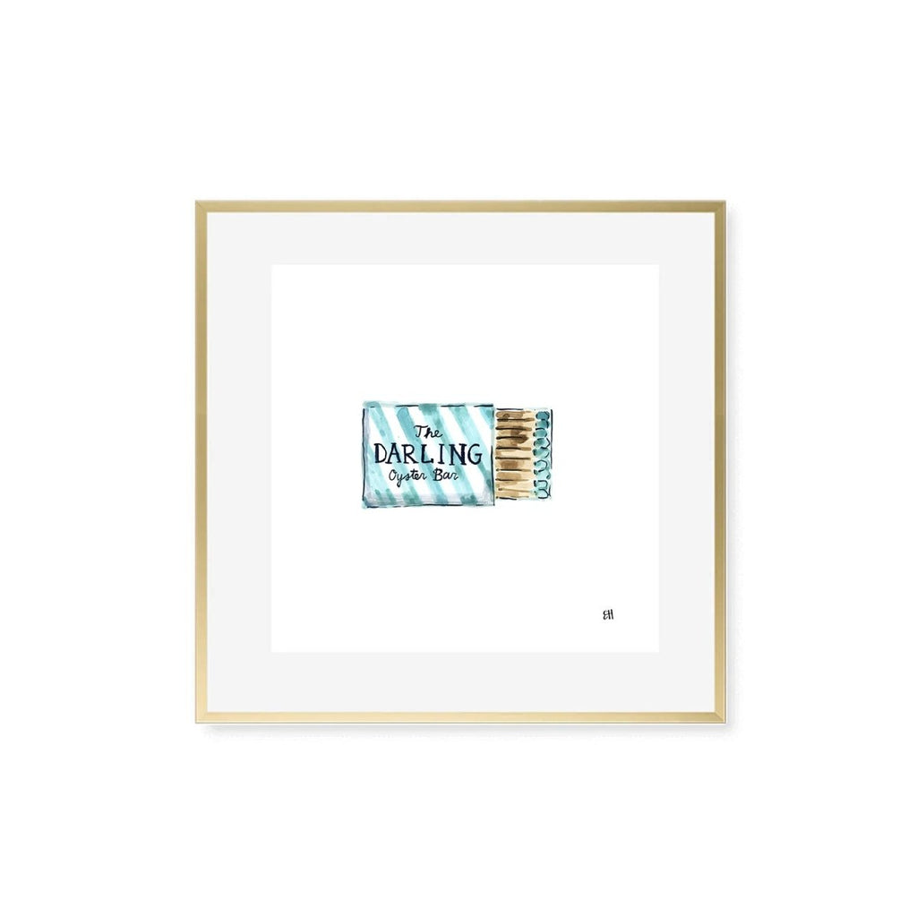 The Darling Oyster Bar Charleston Matchbox Fine Art Print - Liza Pruitt