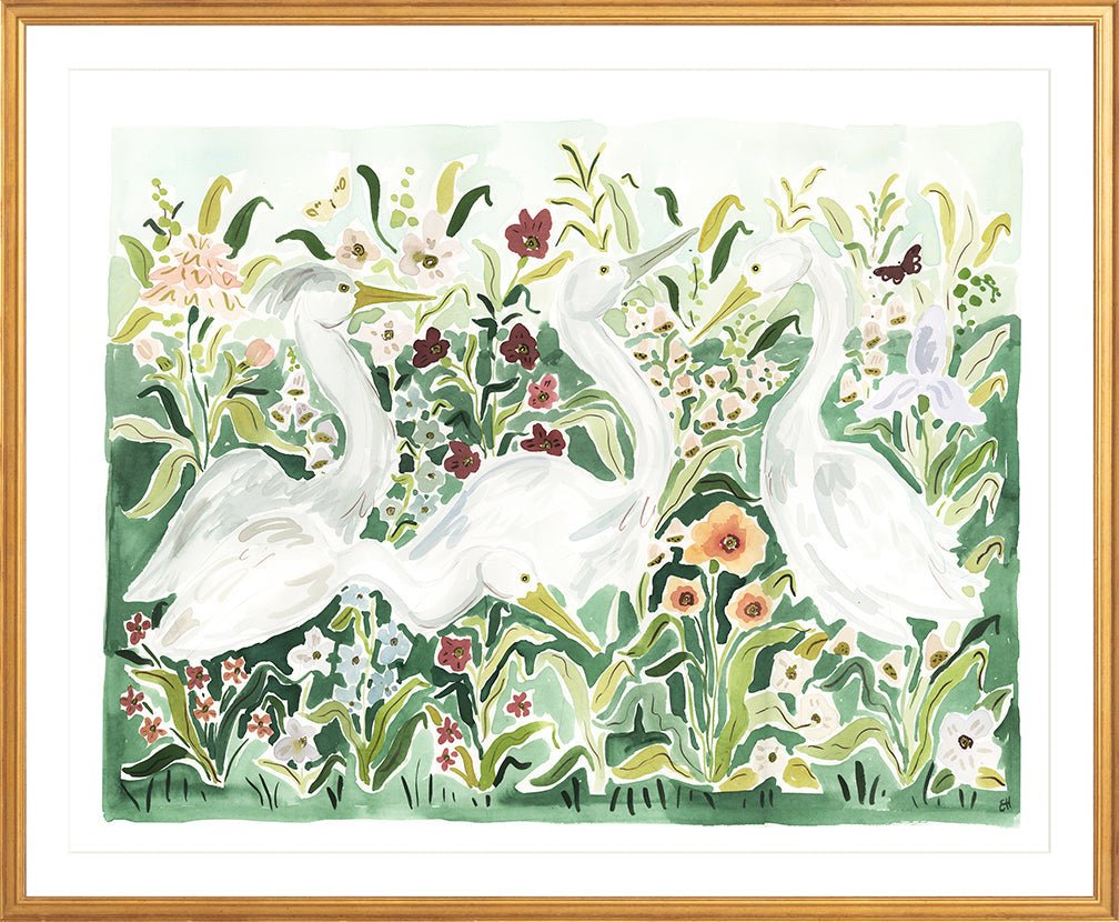 The "Emerald Herons" Fine Art Print - Liza Pruitt