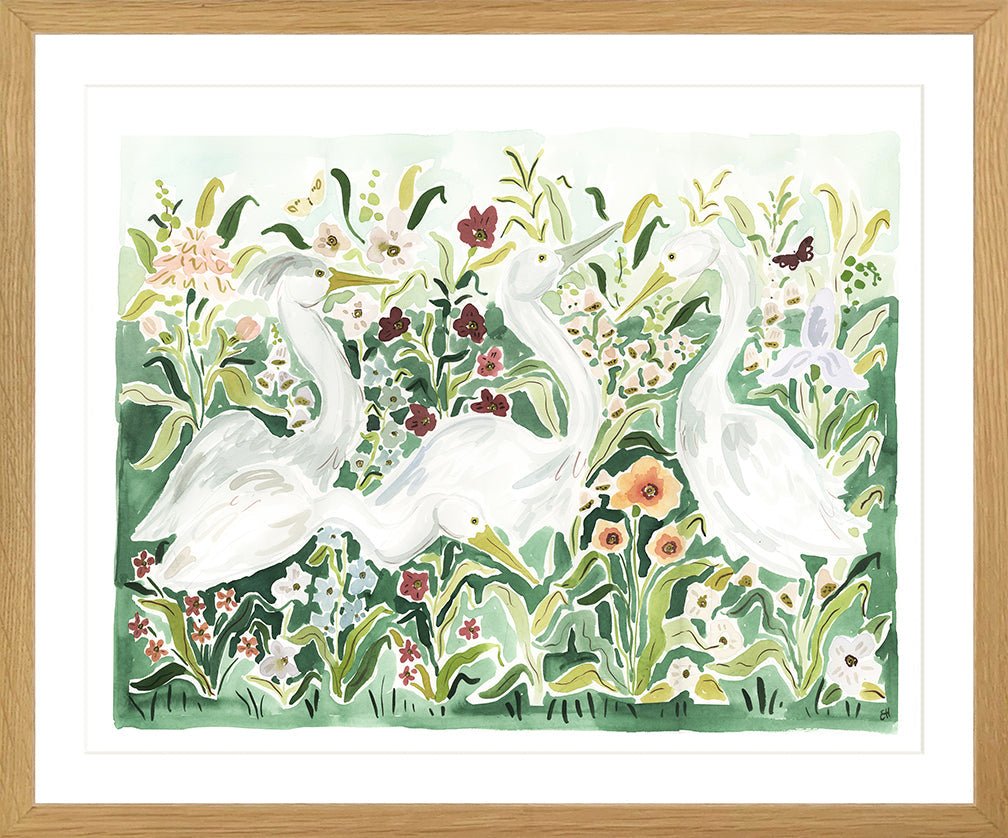 The "Emerald Herons" Fine Art Print - Liza Pruitt