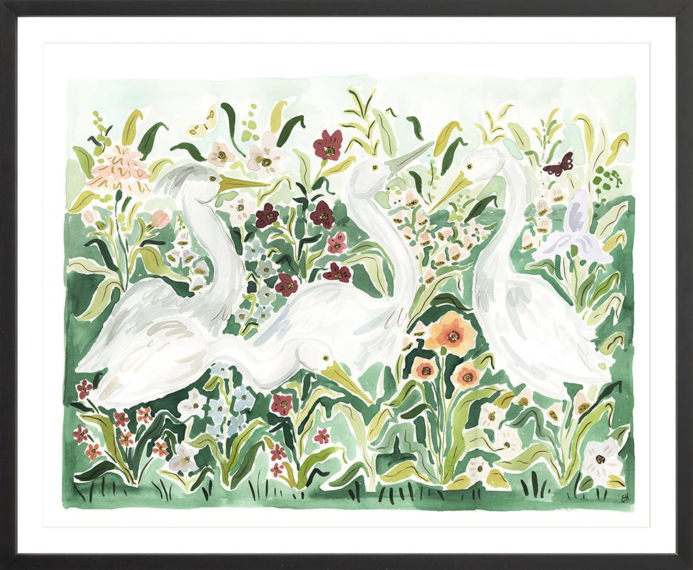 The "Emerald Herons" Fine Art Print - Liza Pruitt