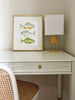 The "Fish School No. 3" Watercolor Fish Fine Art Print - Liza Pruitt