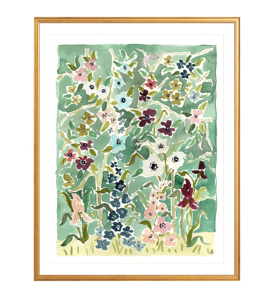 The "Flower Jewels No. 1" Chinoiserie Fine Art Print - Liza Pruitt