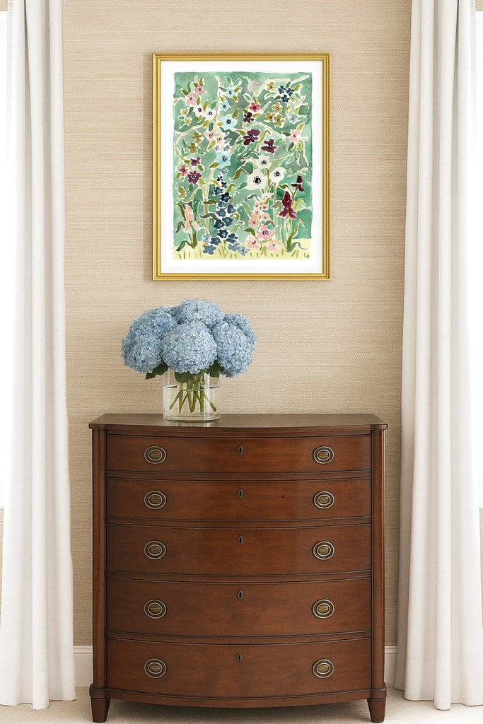 The "Flower Jewels No. 1" Chinoiserie Fine Art Print - Liza Pruitt