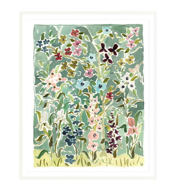 The "Flower Jewels No. 2" Chinoiserie Fine Art Print - Liza Pruitt