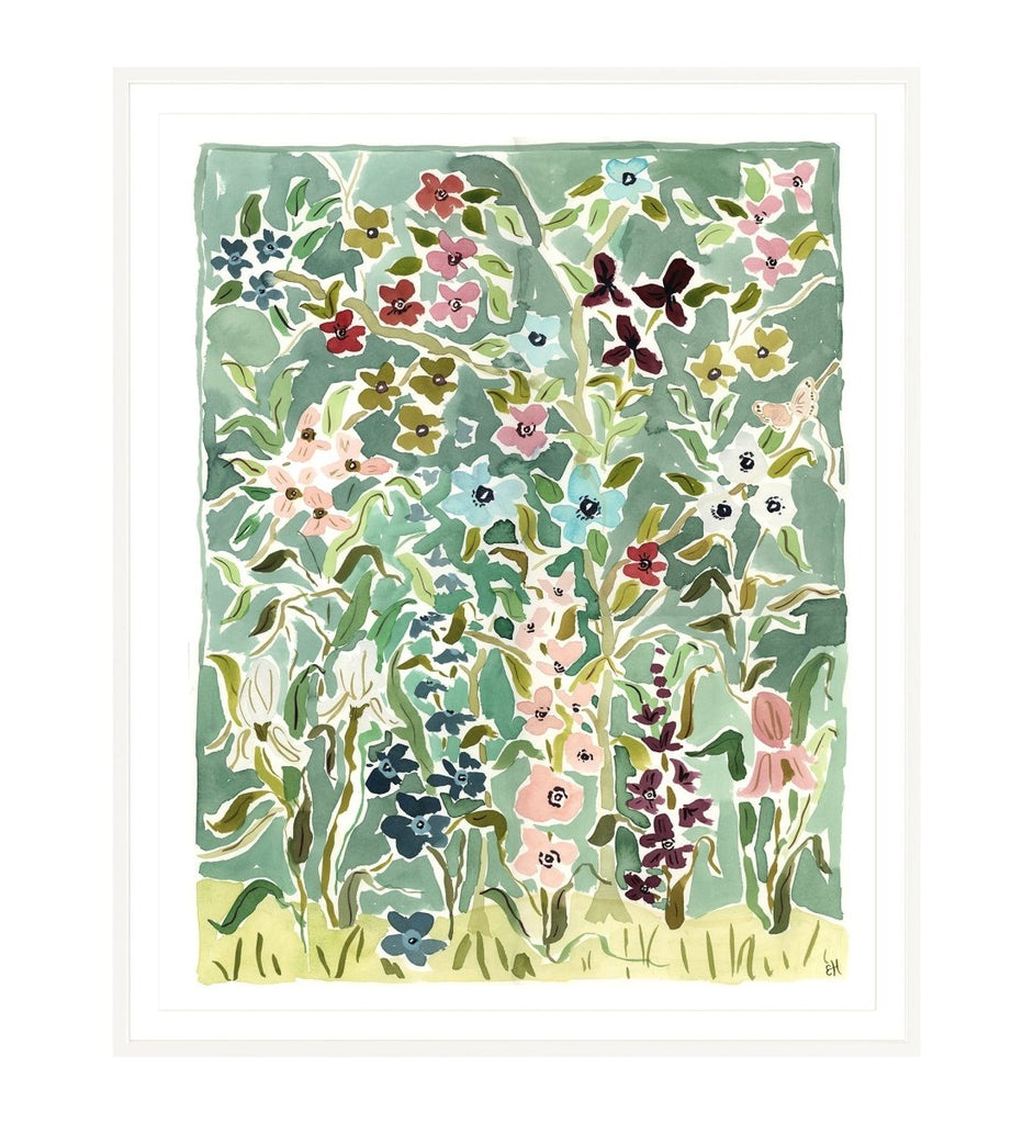 The "Flower Jewels No. 2" Chinoiserie Fine Art Print - Liza Pruitt