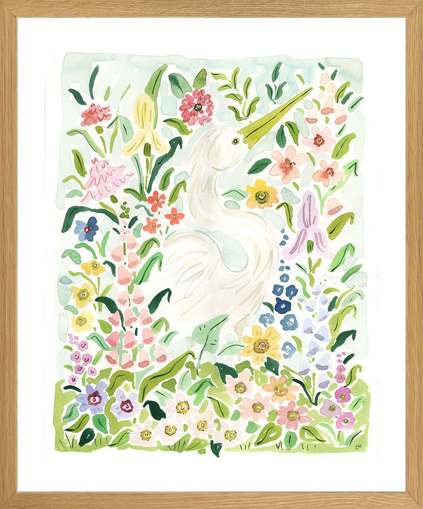 The "Flower Queen Egret" Fine Art Print - Liza Pruitt