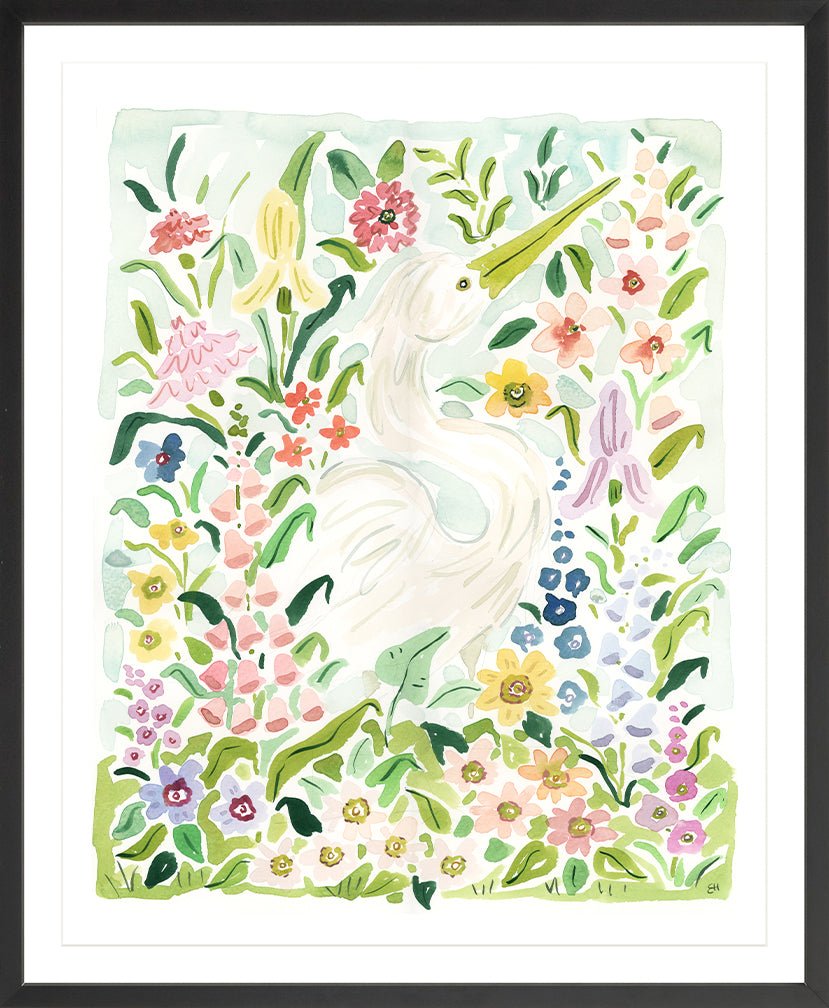 The "Flower Queen Egret" Fine Art Print - Liza Pruitt