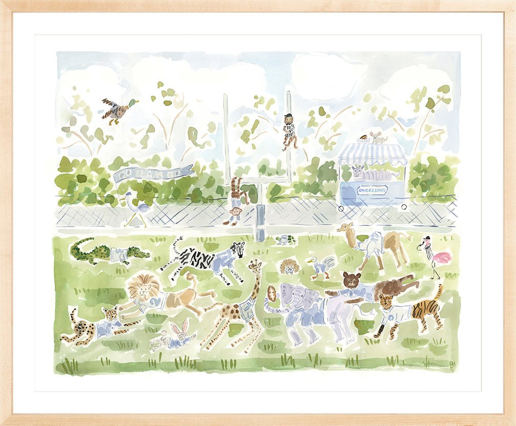 The "Football Zoo" Fine Art Print - Liza Pruitt