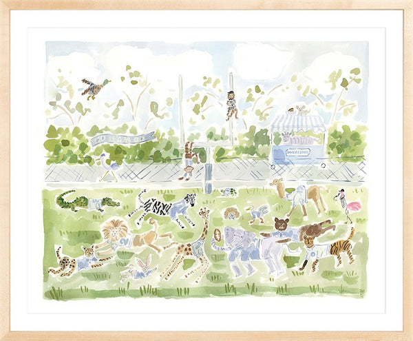 The "Football Zoo" Fine Art Print - Liza Pruitt