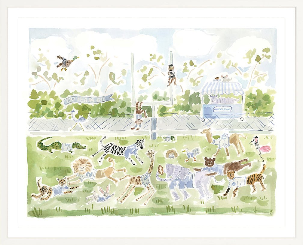 The "Football Zoo" Fine Art Print - Liza Pruitt