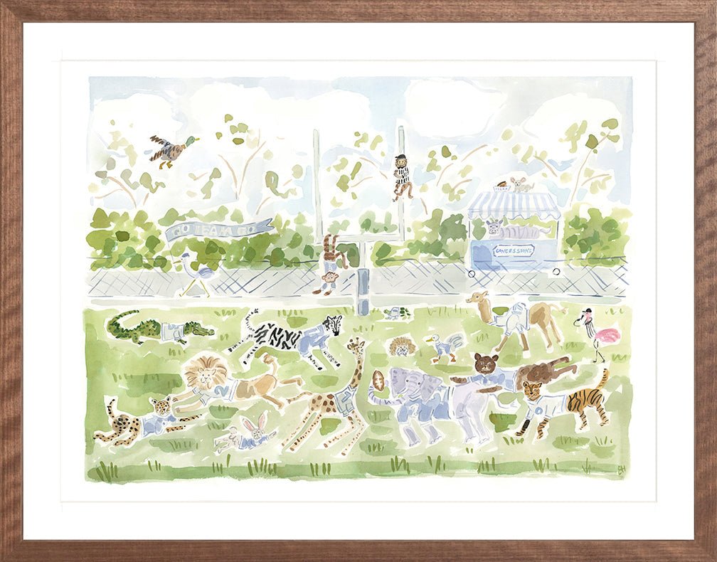 The "Football Zoo" Fine Art Print - Liza Pruitt