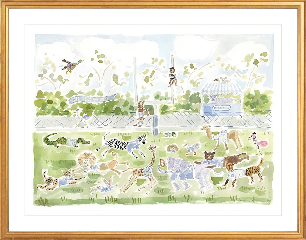 The "Football Zoo" Fine Art Print - Liza Pruitt