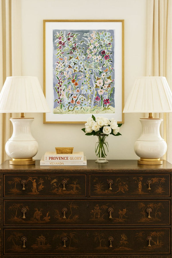 The "Garden Gala No. 1" Chinoiserie Fine Art Print - Liza Pruitt
