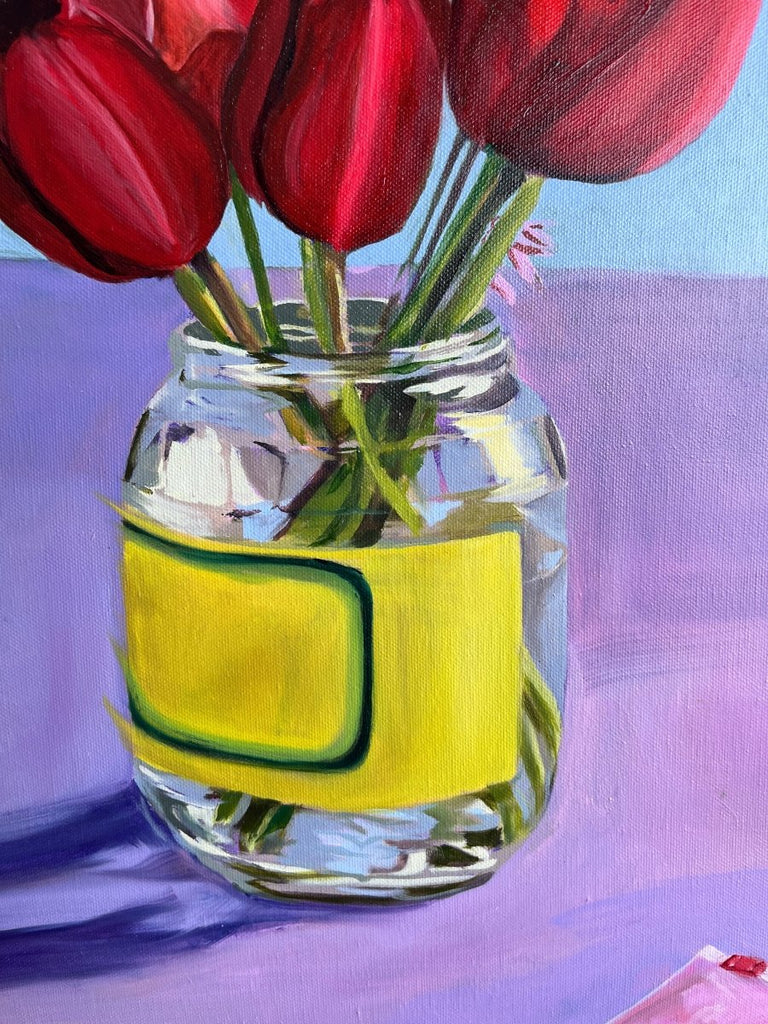 The Grape Leaf Jar | 24" h x 18" w - Liza Pruitt