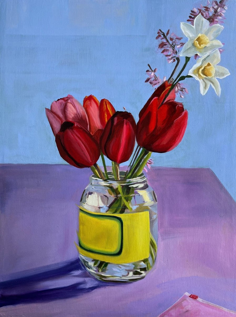 The Grape Leaf Jar | 24" h x 18" w - Liza Pruitt
