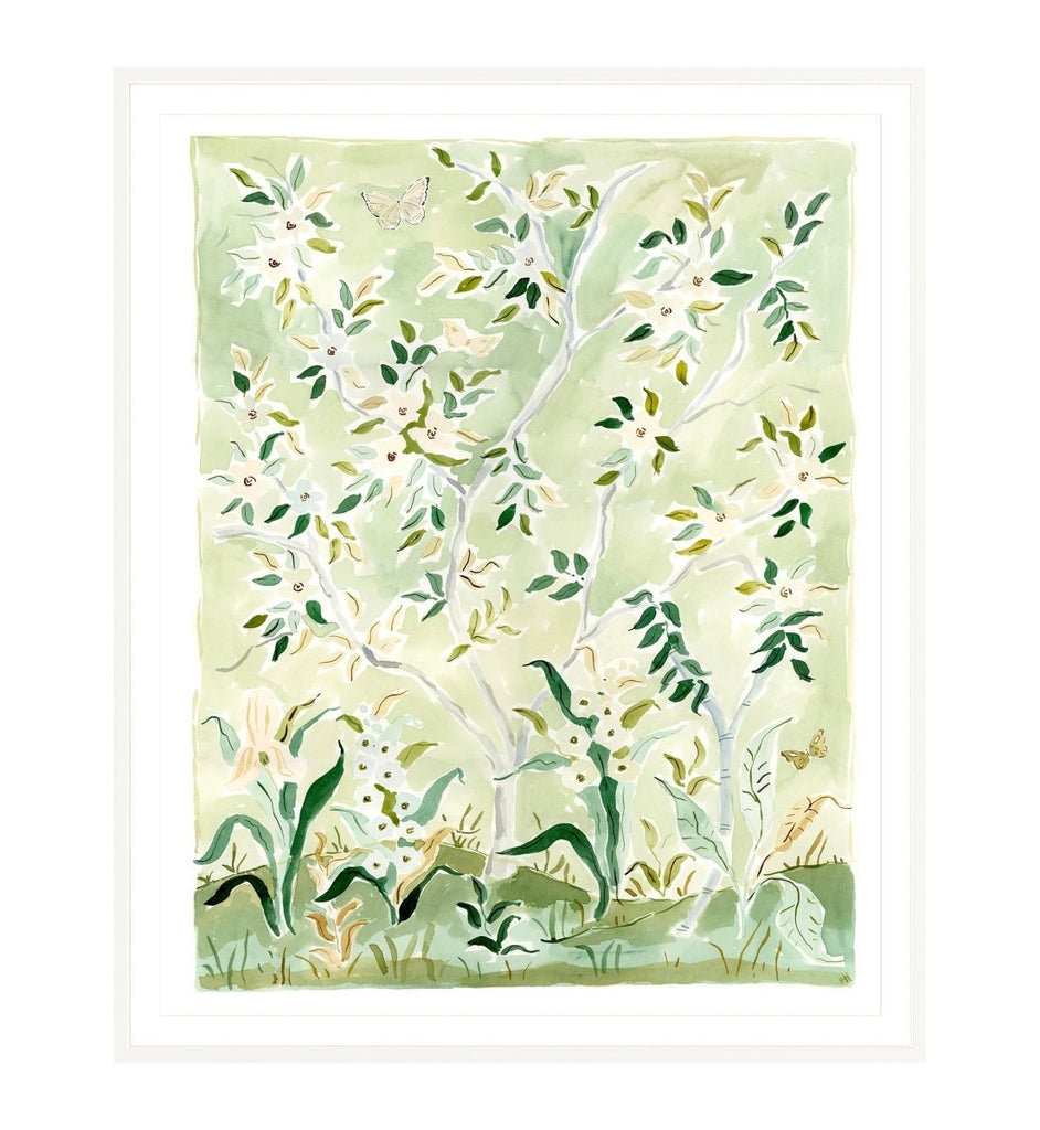 The "Green Canopies No. 2" Chinoiserie Fine Art Print - Liza Pruitt