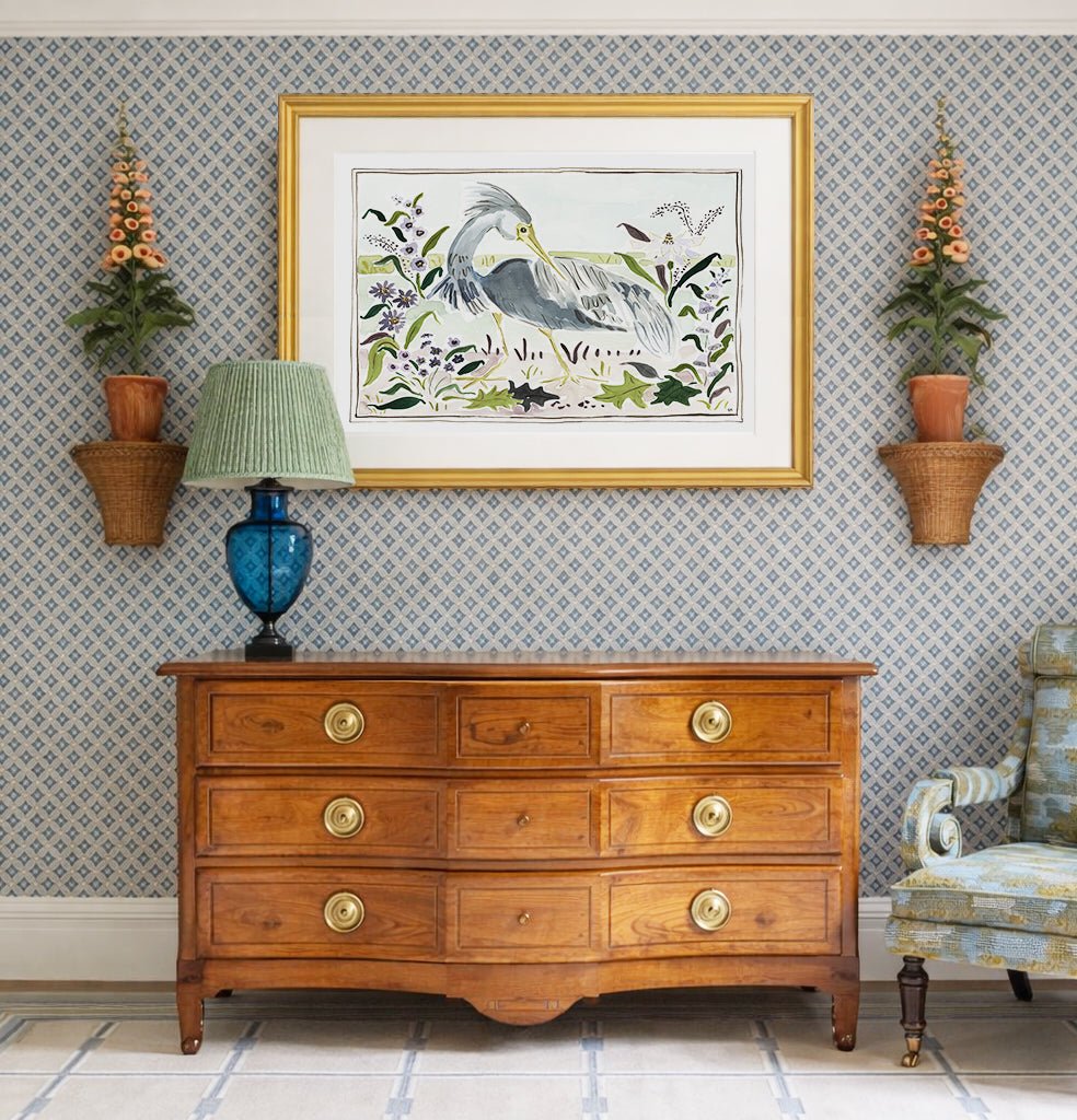 The "Heron in a Lavender Haze" Fine Art Print - Liza Pruitt