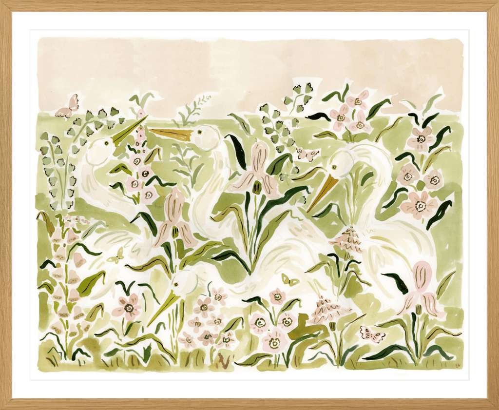 The "Heron Pinks" Fine Art Print - Liza Pruitt