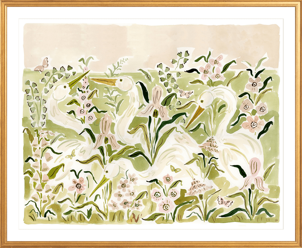 The "Heron Pinks" Fine Art Print - Liza Pruitt