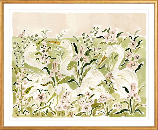 The "Heron Pinks" Fine Art Print - Liza Pruitt