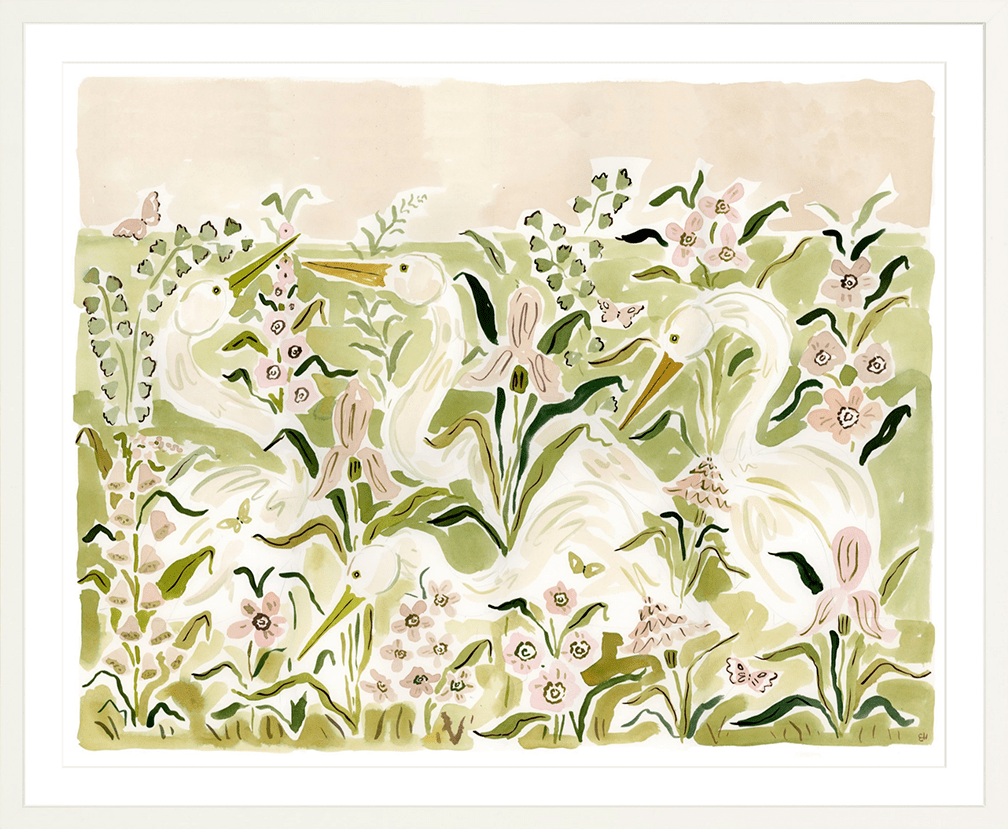 The "Heron Pinks" Fine Art Print - Liza Pruitt
