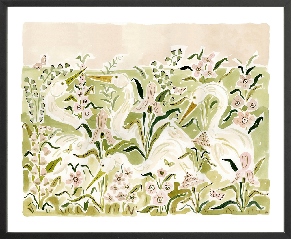 The "Heron Pinks" Fine Art Print - Liza Pruitt
