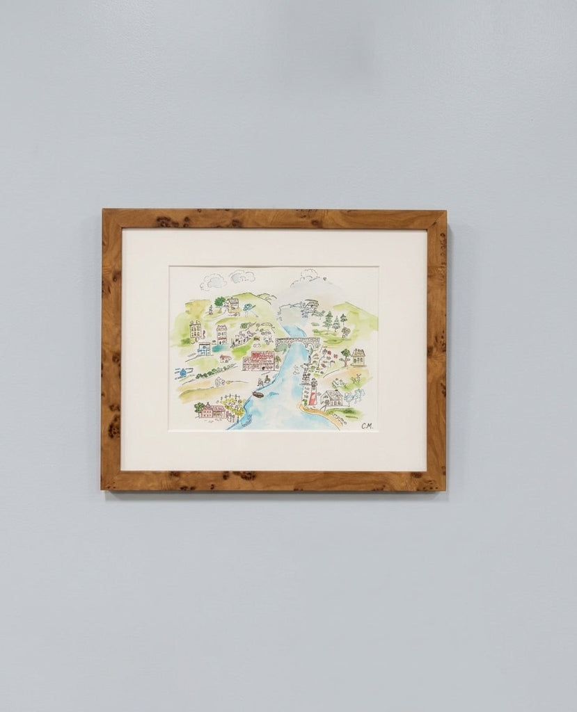 The Hudson Valley | 18" h x 22" w | Framed - Liza Pruitt
