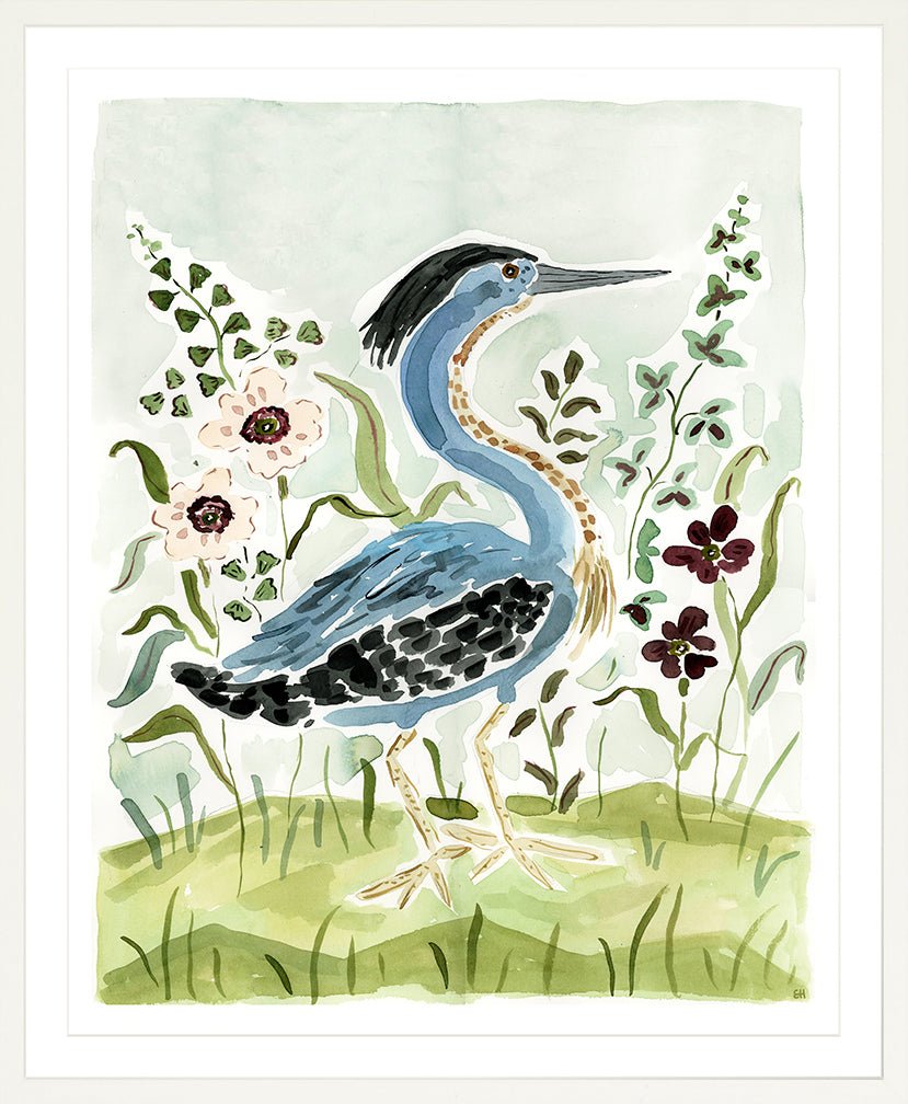The "Indigo Blue Heron" Fine Art Print - Liza Pruitt