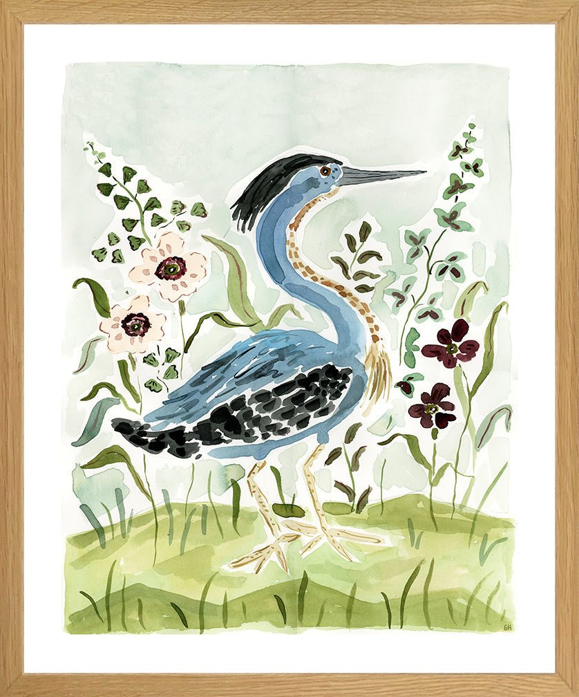 The "Indigo Blue Heron" Fine Art Print - Liza Pruitt