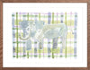 The "Plaid Elephant" Watercolor Animal Fine Art Print - Liza Pruitt