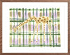 The "Plaid Giraffe" Watercolor Animal Fine Art Print - Liza Pruitt