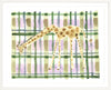 The "Plaid Giraffe" Watercolor Animal Fine Art Print - Liza Pruitt