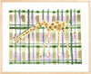 The "Plaid Giraffe" Watercolor Animal Fine Art Print - Liza Pruitt