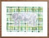 The "Plaid Hippo" Watercolor Animal Fine Art Print - Liza Pruitt