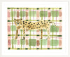 The "Plaid Leopard" Watercolor Animal Fine Art Print - Liza Pruitt