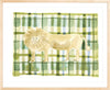 The "Plaid Lion" Watercolor Animal Fine Art Print - Liza Pruitt