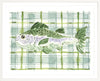 The "Plaid Saltwater Fish" Watercolor Animal Fine Art Print - Liza Pruitt