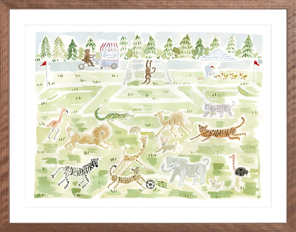 The "Soccer Safari" Fine Art Print - Liza Pruitt
