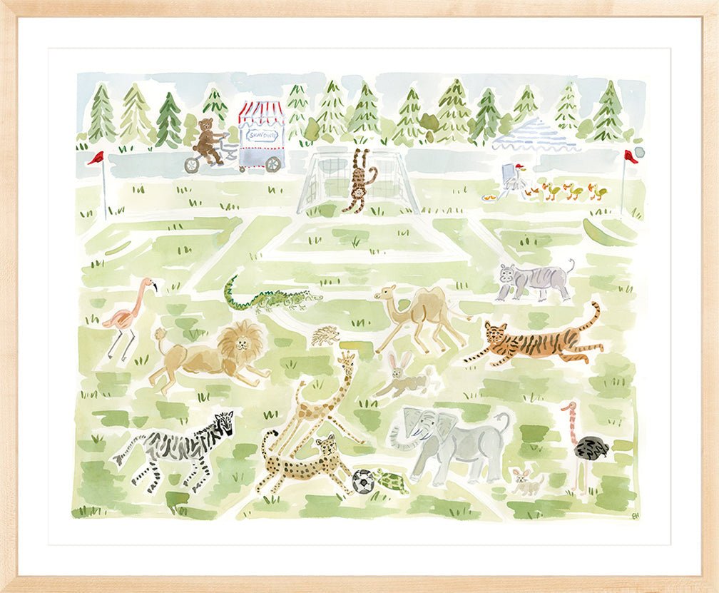 The "Soccer Safari" Fine Art Print - Liza Pruitt