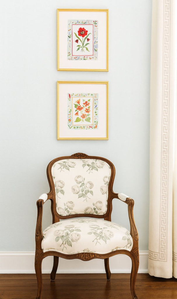 The "Somerset Charms" Watercolor Fine Art Print, Flower Charm Series - Liza Pruitt