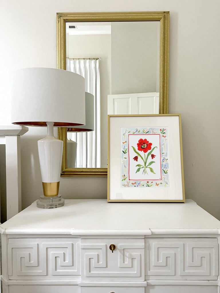 The "Somerset Charms" Watercolor Fine Art Print, Flower Charm Series - Liza Pruitt