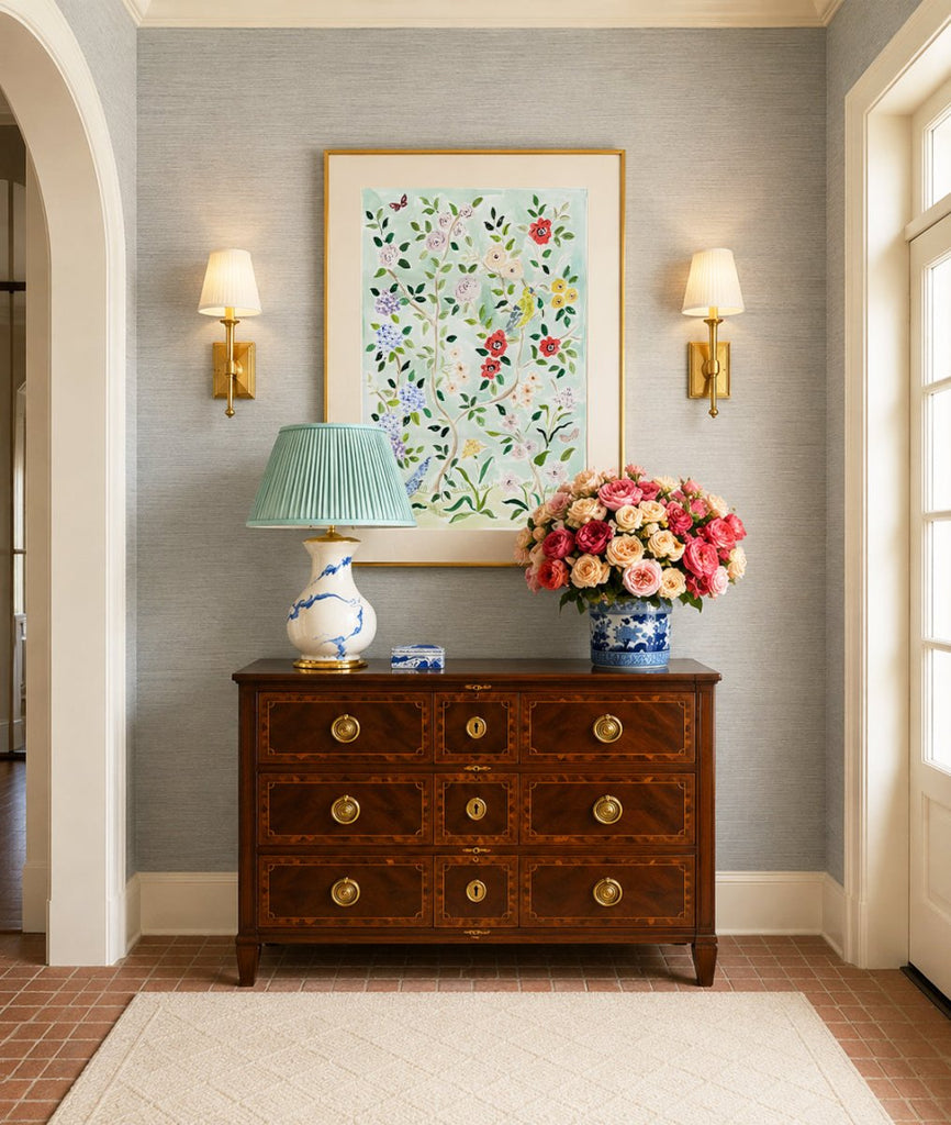 The "Songbird's Garden No. 1" Chinoiserie Fine Art Print - Liza Pruitt