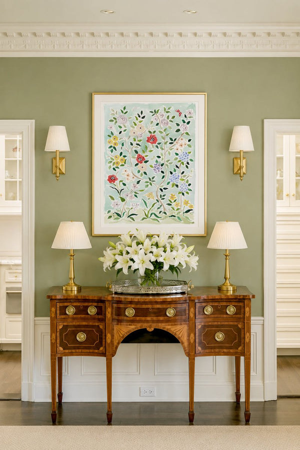 The "Songbird's Garden No. 2" Chinoiserie Fine Art Print - Liza Pruitt