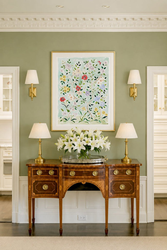 The "Songbird's Garden No. 2" Chinoiserie Fine Art Print - Liza Pruitt